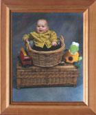 Baby Boy In Basket
