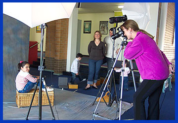 Vikki photographing Liana