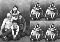 Family 5 x 7 and four wallets