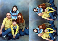 Family 5 x 7 amd two 5 x 3.5