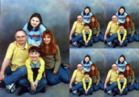 Family 5 x 7 and four wallets